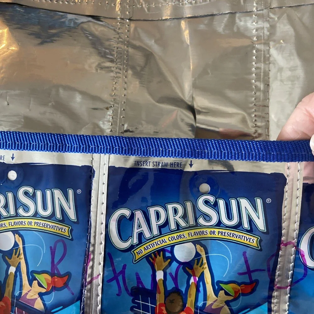 Capri Sun‎ Pacific Cooler Pouch Two Pocket Folder Closure Recycled Reusable